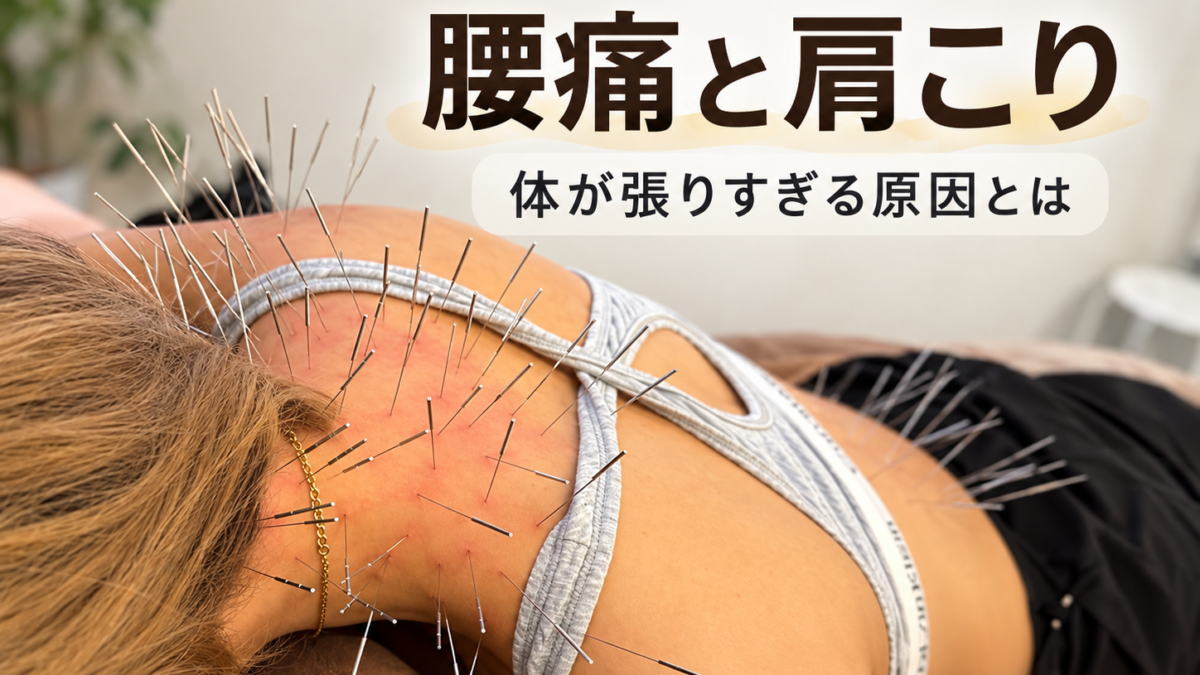 小倉の鍼灸で腰痛と肩こりを根本から改善｜体が刺激を拒む張りの原因とは